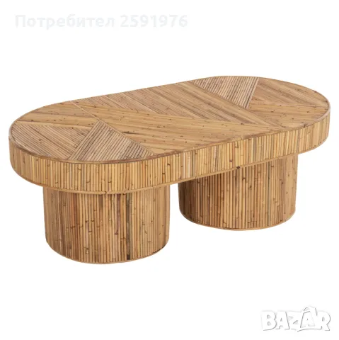 Холна маса Puzzle-home HM9870, Изработена от ратан, 110x59x39Hcm., снимка 1