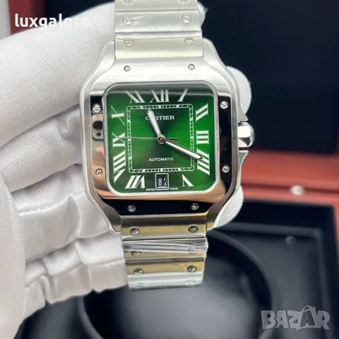 Мъжки часовник Cartier Santos de Cartier Green с автоматичен механизъм