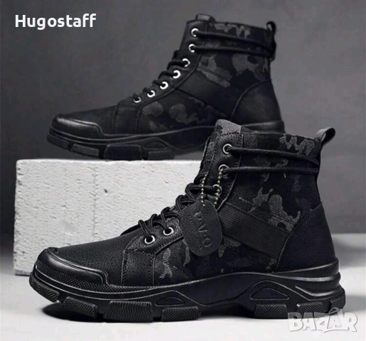 Нови мъжки кубинки камуфлажни непромокаеми боти ботуши тактически обувки N 45/46, снимка 10 - Мъжки боти - 52635455