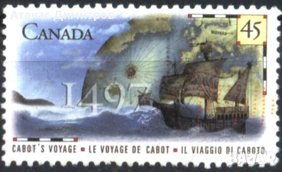 Клеймована марка пътувания на Кабот Кораб 1997 от Канада, снимка 1 - Филателия - 46064388