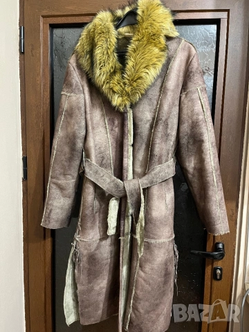 Дебело дълго елегантно палто