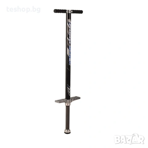 Пого стик, 95x24x6 см, черен Relaxdays 122 см, снимка 3 - Фитнес уреди - 53761149