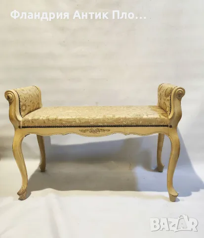 Тапицирана пейка в стил Луи XV, снимка 2 - Дивани и мека мебел - 49648855