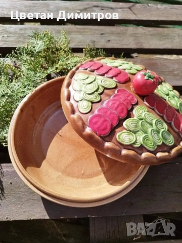 керамична цветна купа за приготвяне, ръчна изработка , снимка 6 - Прибори за хранене, готвене и сервиране - 54083949
