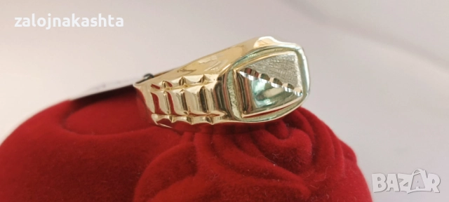 Мъжки-Златен пръстен -2,60гр/14кр, снимка 3 - Пръстени - 52480011