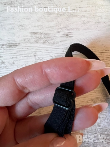 Черни ленти за през бюста носи се като бельо с регулиращи се ленти 🖤, снимка 4 - Бельо - 52236326