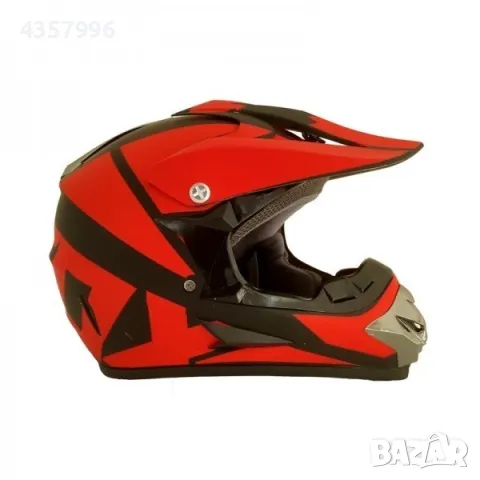 Кросова каска, Размер S, М и L Червен