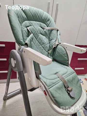 Столче за хранене Lorelli - Party, Iceberg Green Leathet, снимка 7 - Столчета за хранене - 51987801