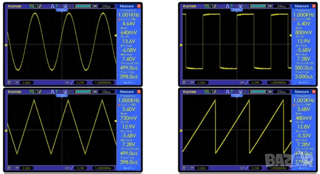 FG-200 Функционален Сигнал Генератор на Сигнали 0.01Hz - 500KHz Честотен Брояч с Антена DDS Функция, снимка 8 - Друга електроника - 53828224