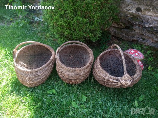 Плетени кошници -3 броя., снимка 16 - Антикварни и старинни предмети - 45681357