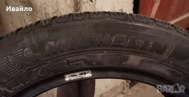 Продавам 2 броя зимни гуми 215.55.17 на 1 сезон дот 2019 Мишелин , снимка 4 - Гуми и джанти - 52844361