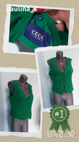 Три различни броя / Марков джинсов и дънкови елеци "Cecil" , снимка 2 - Елеци - 44413007