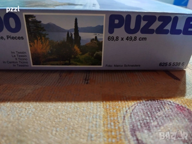 Пъзел "In Tessino” Ravensburger 1984г. 1000 части, снимка 4 - Пъзели - 53608340