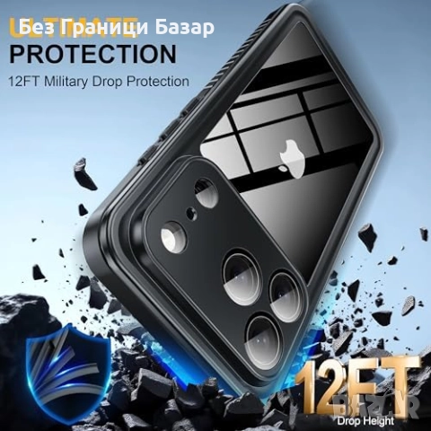 Нов Защитен калъф iPhone 17 Pro 6.3" против удари и надраскване Айфон кейс, снимка 3 - Калъфи, кейсове - 52153571