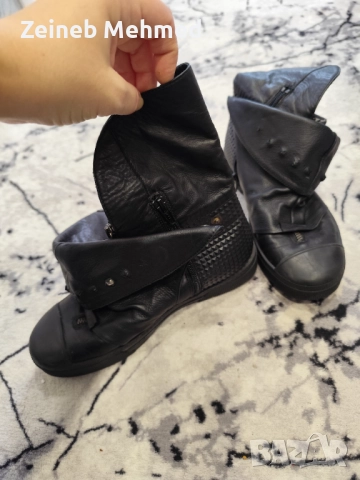 Боти естествена кожа , снимка 5 - Дамски боти - 52090098