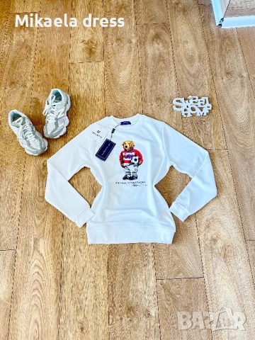 Нов син памучен суичър на Polo Ralph Lauren. Суперсвеж и готов за носене. Подходящ за всекидневието., снимка 8 - Суичъри - 52150525