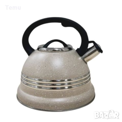 Луксозен чайник от неръждаема стомана и мраморно покритие, 3L, снимка 2 - Аксесоари за кухня - 46420204