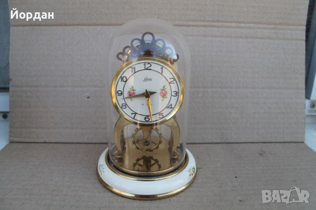 Немски настолен 8 дневен часовник ''Шатц'', снимка 1 - Антикварни и старинни предмети - 46431542