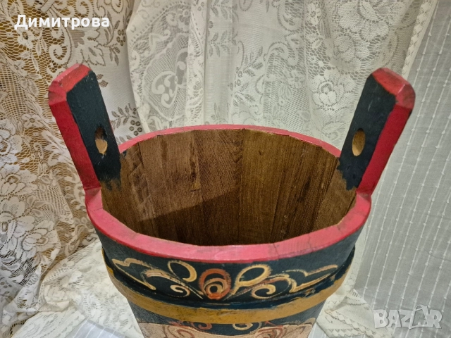 Дървен съд за чадъри/ декорация, снимка 8 - Декорация за дома - 52332840
