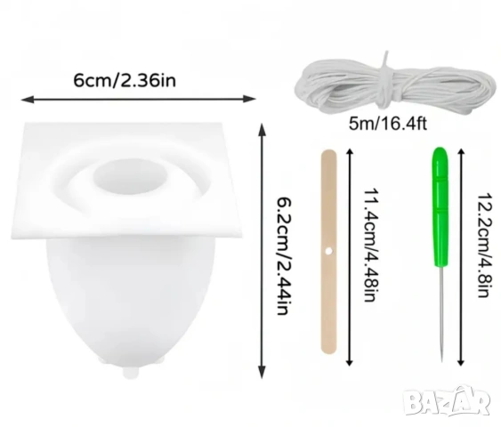 Молдове комплект яйце+ фитили и шило за свещи , снимка 3 - Форми - 53900732