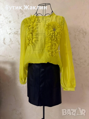 Дамска блуза с 3Д елемент , снимка 3 - Блузи с дълъг ръкав и пуловери - 52461936