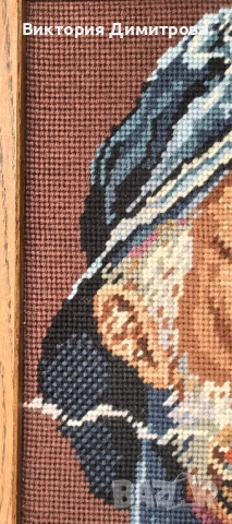 Гоблен "Рибарят" , снимка 5 - Гоблени - 51436076