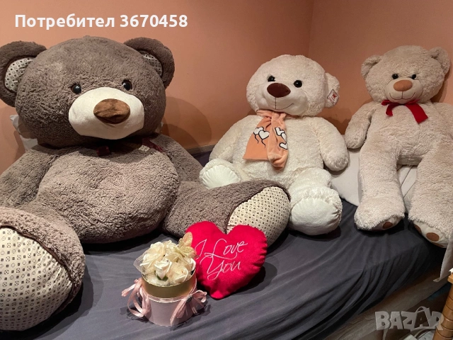 Плюшено мече плюшени мечета различни размери и големина видове кафяв бял бежов мечок