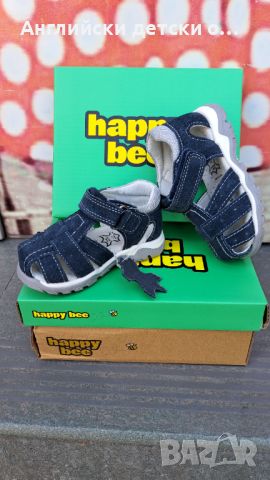 Английски детски сандали естествена кожа-Happy Bee, снимка 1 - Детски сандали и чехли - 46316828