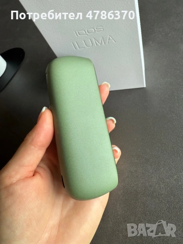 IQOS Iluma устройство, зелен цвят, ползвано броени пъти , снимка 3 - Друга електроника - 54077370