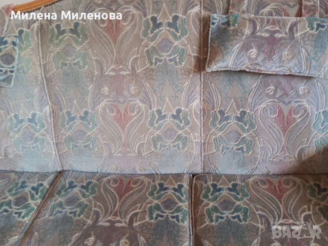 Винтиж диван тройка , снимка 4 - Дивани и мека мебел - 51000565