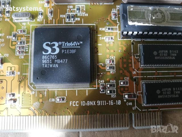 Видео карта S3 Super Trio64V+ Aristo 2MB PCI, снимка 7 - Видеокарти - 45877147