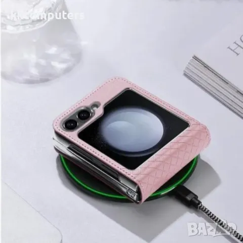 Samsung Galaxy Z Flip6 Кожен кейс Dux Ducis BRIL, снимка 6 - Калъфи, кейсове - 49844053