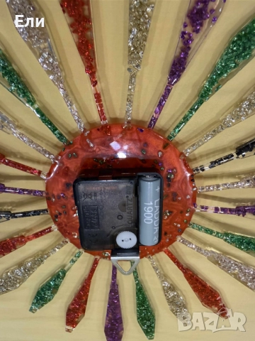 Часовник - слънце - уникална ръчна изработка, снимка 12 - Стенни часовници - 52967940