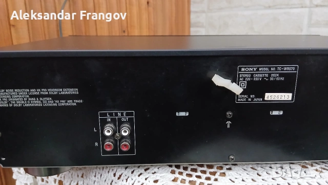 SONY TC - WR 570, снимка 6 - Декове - 54083302