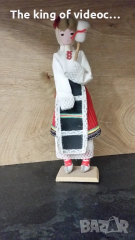 Дървена народна  кукла 