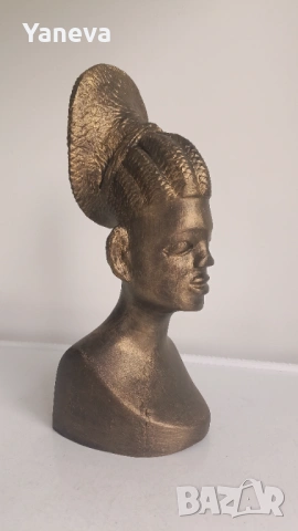 Африканска, самобитна дърворезба с позлата , ръчно изработена. , снимка 7 - Статуетки - 53952932