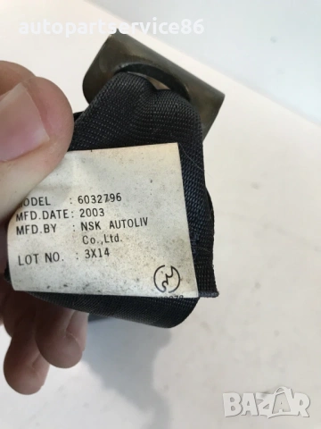 Заден десен колан за безопасност LHD за Mazda 3 (2005) 602499600, снимка 3 - Части - 53687607