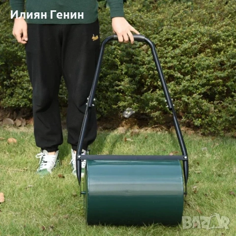 Градински валяк Outsunny с U-образна дръжка, диаметър 31 см, снимка 9 - Градинска техника - 53716633
