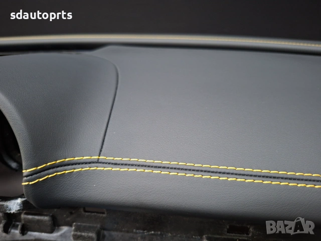 Ново Кожено Табло с Жълт шев Mercedes W206 AMG HUD, снимка 8 - Части - 53896437