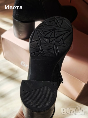 Елегантни дамски боти на ток, снимка 4 - Дамски обувки на ток - 51808411