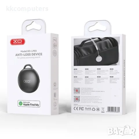 Проследяващо устройство XO LP03 anti loss локатор тракер, Черно, снимка 3 - Калъфи, кейсове - 50345935