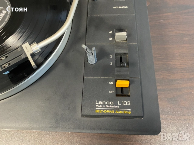 Vintage грамофон Lenco, снимка 6 - Грамофони - 53415788