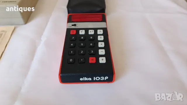 Стар български калкулатор - ЕЛКА 103Р - elka 103P - 1980 година, снимка 2 - Антикварни и старинни предмети - 49488575