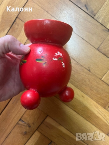 Дървен свещник 