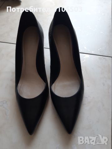 Черни кожени обувки Ted Baker, снимка 4 - Дамски обувки на ток - 45916084