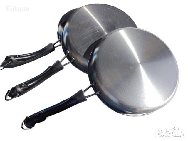 Супер здрави и качествени 3  броя тигани с дръжка 22/24/26 см., снимка 5 - Съдове за готвене - 52894821