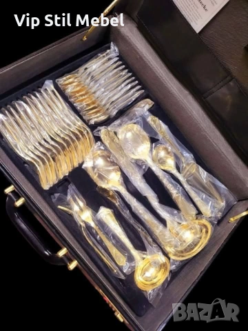 Прибори за хранене Solingen 24k позлата , снимка 7 - Прибори за хранене, готвене и сервиране - 54143226