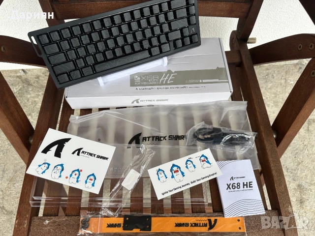 Механична магнитна клавиатура Attack Shark X68HE / 8000HZ / Adjustable Switch Actuation / 68% /, снимка 3 - Клавиатури и мишки - 53541617