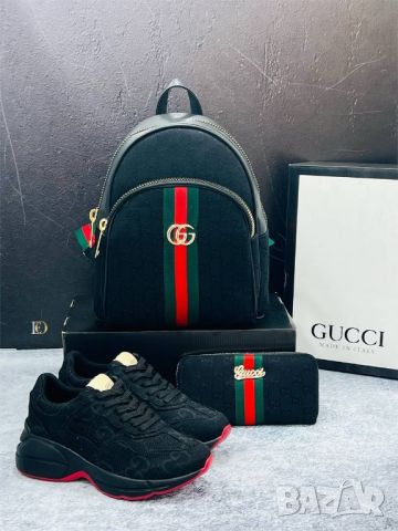 дамски обувки, чанта и портмоне gucci , снимка 9 - Чанти - 46664115