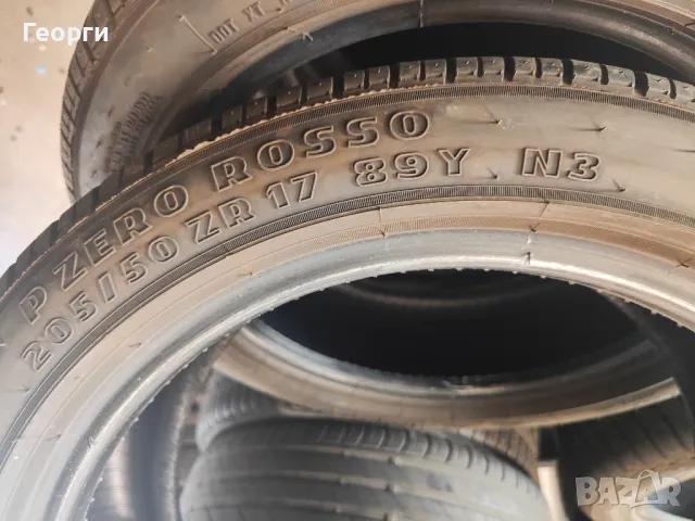 2бр.летни гуми 205/50/17 Pirelli, снимка 4 - Гуми и джанти - 49599267